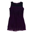 thumbnail image 1 of French Connection Womens Caitliing Stripe Shift Dress, Purple, 8, 1 of 2
