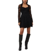 French Connection Womens Edrea Tulle Ruched Mini Cocktail And Party Dress