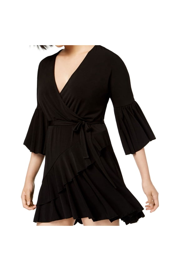 Womens Ellette Fit & Flare Dress, Black, 8