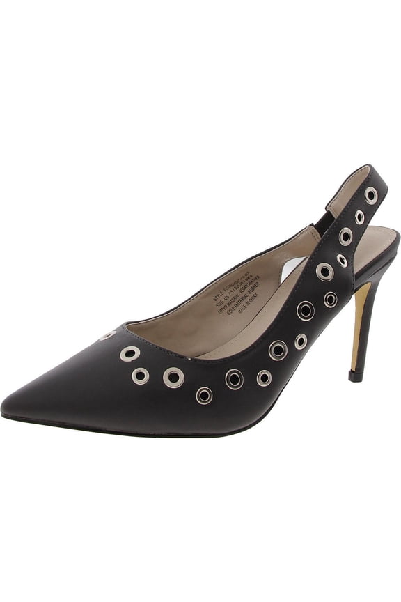 Womens Embellished Closed Toe Slingback Sandals