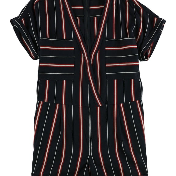 French Connection Womens Hasan Romper Jumpsuit, Blue, 4