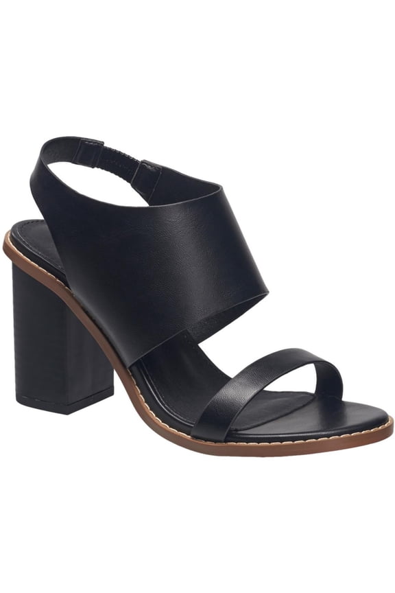 Womens Lori Vegan Leather Padded Insole Block Heel