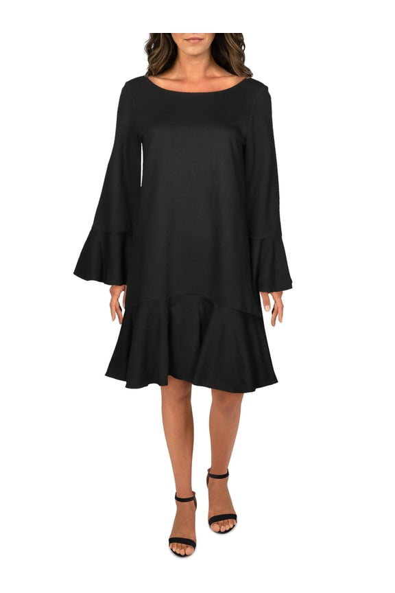 Womens Matuku Lulu Ponte Wear to Work Dress Black 6