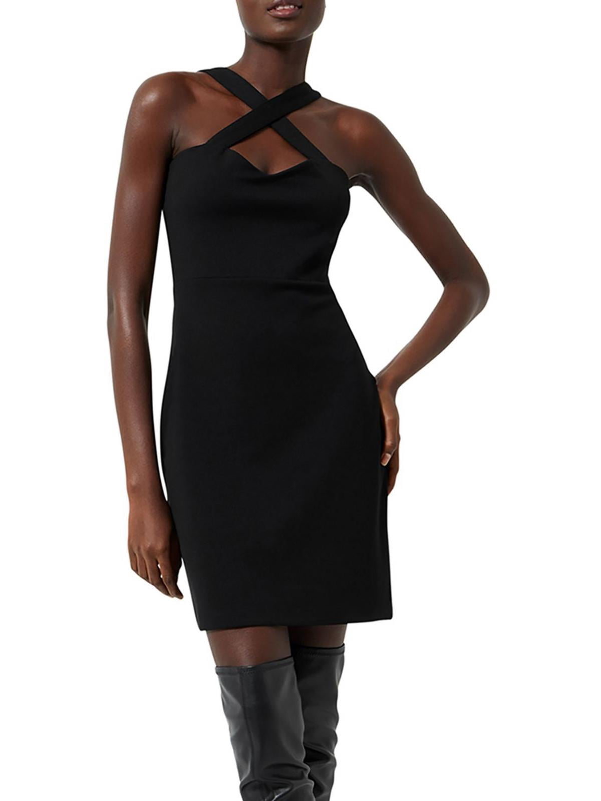 slim fit dress slacks Whisper Cross Back Halter Mini Dress main image 1