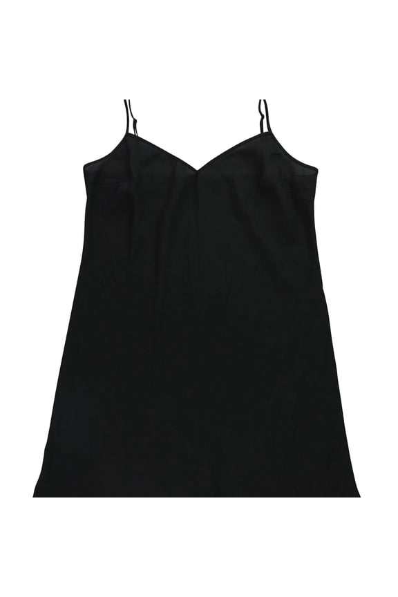 Womens Slip A-line Dress, Black, 12