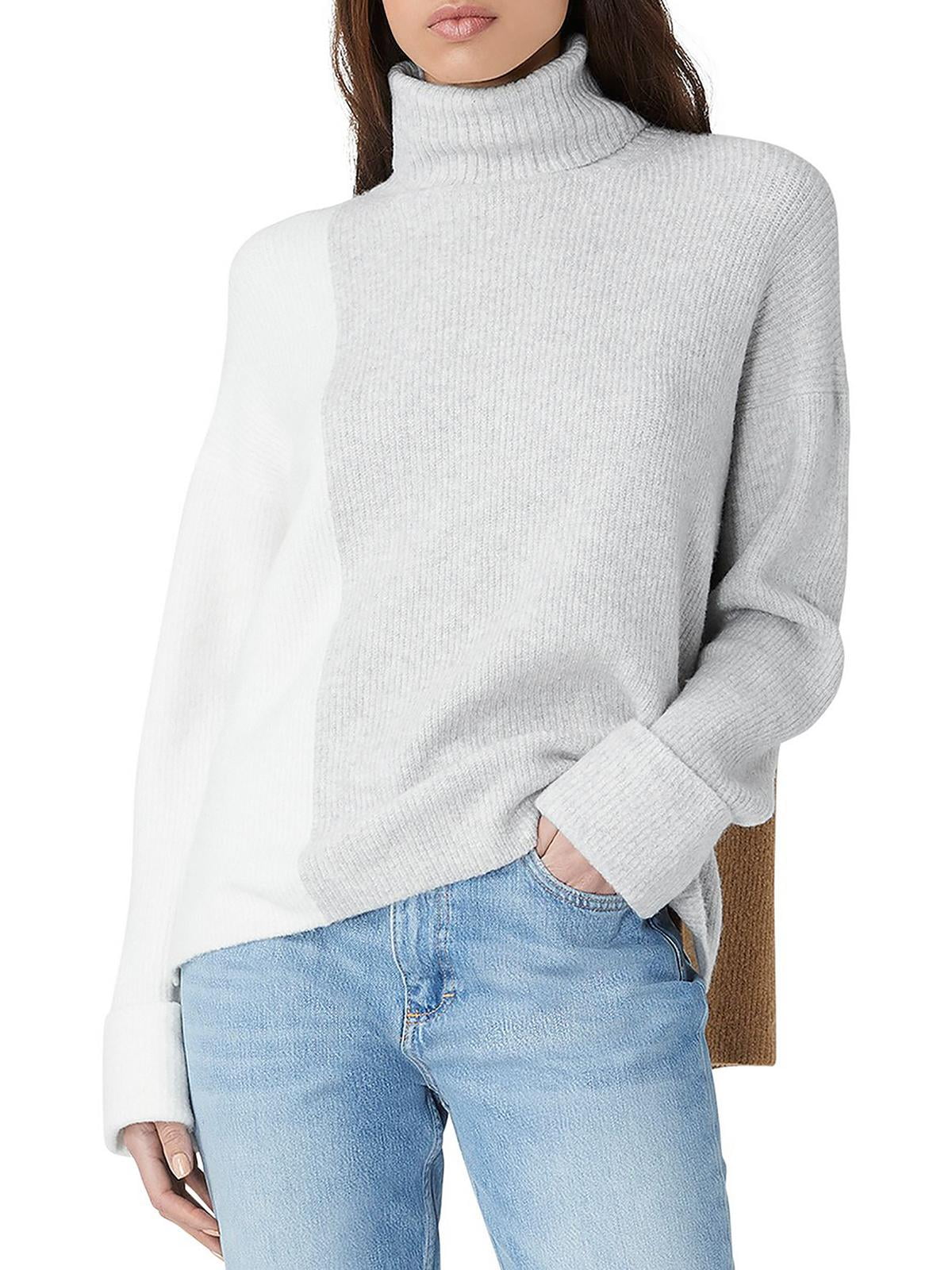 French Connection Womens Soft Stretch Turtleneck Sweater