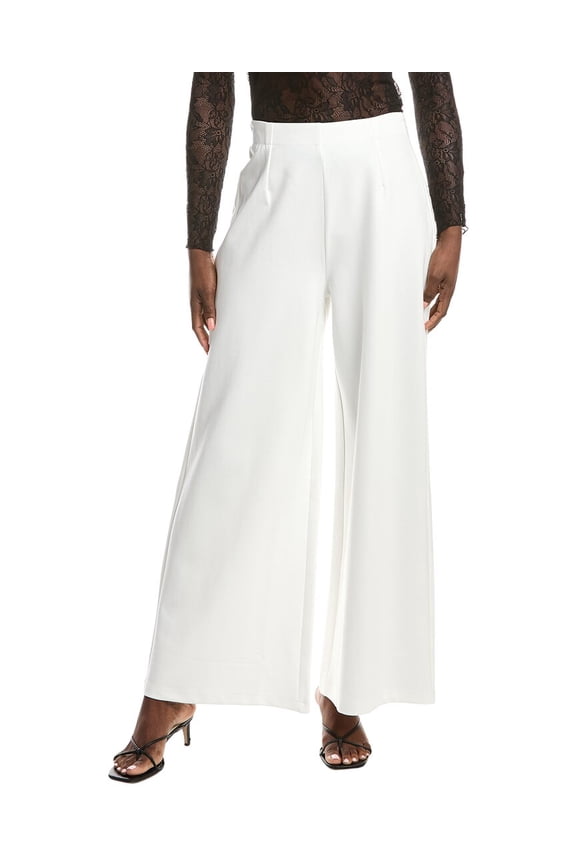 womens Ponte Pant, s, White