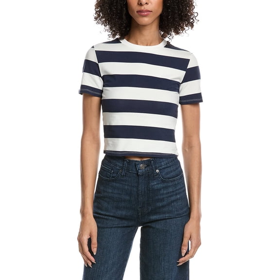 French Connection womens  Rallie T-Shirt, m, Navy