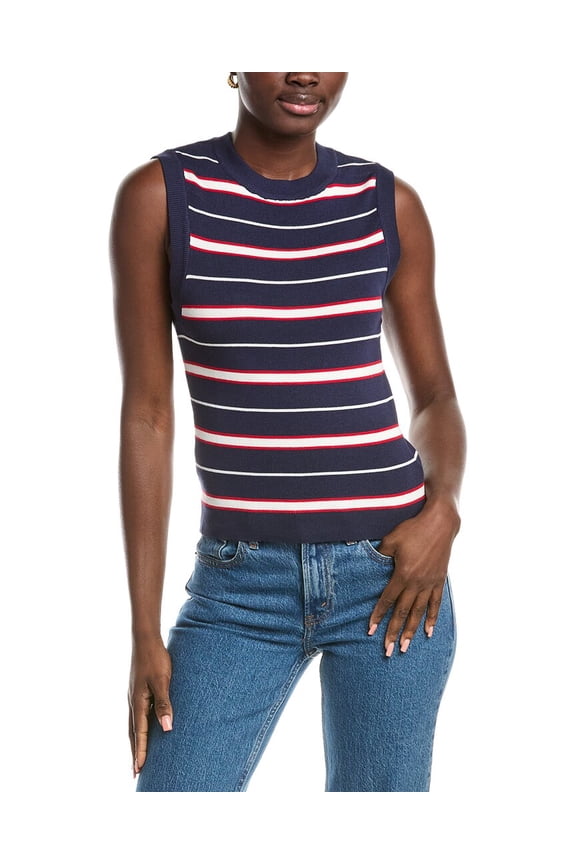 womens Stripe Vest, xs