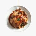thumbnail image 1 of French Coq au vin Chicken Dish, Vegetables France Cuisine Food Lovers Foodie Novelty Holiday Christmas Ornament Xmas Tree Gift (Flat Design Printed on Ceramic, Not 3D), 1 of 3