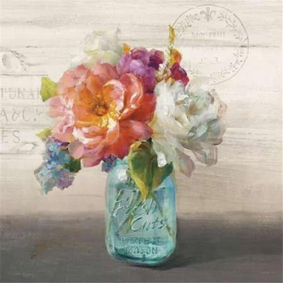 French Cottage Bouquet I Poster Print by Danhui Nai