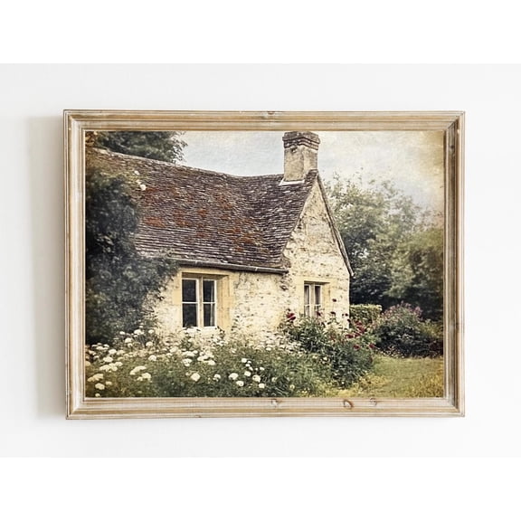 French Cottage Farmhouse Wall DecorFrench Cottagecore Vintage French Wall Decor Poster Antique Summer Farmhouse Poster E475, Unframed Poster Size 8x12 F03.1.18l735