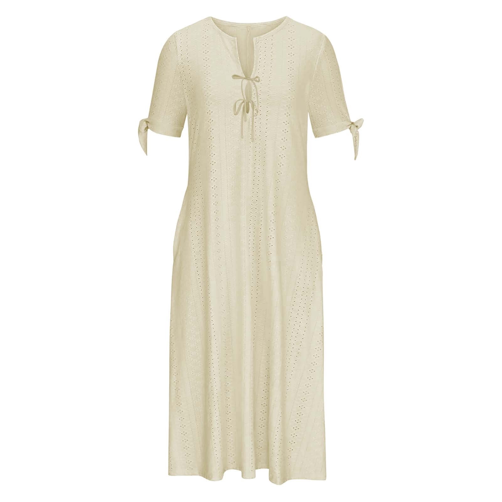 princess polly baby blue dress CGMDTZ French Cottagecore Dress for Women Short Sleeve Vintage Lace Midi Dress Summer Boho Casual Prairie Dresses, Women's, Size: 3XL