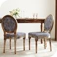 French Country Dining Chair Set Of 8, Vintage Farmhouse Dining Room