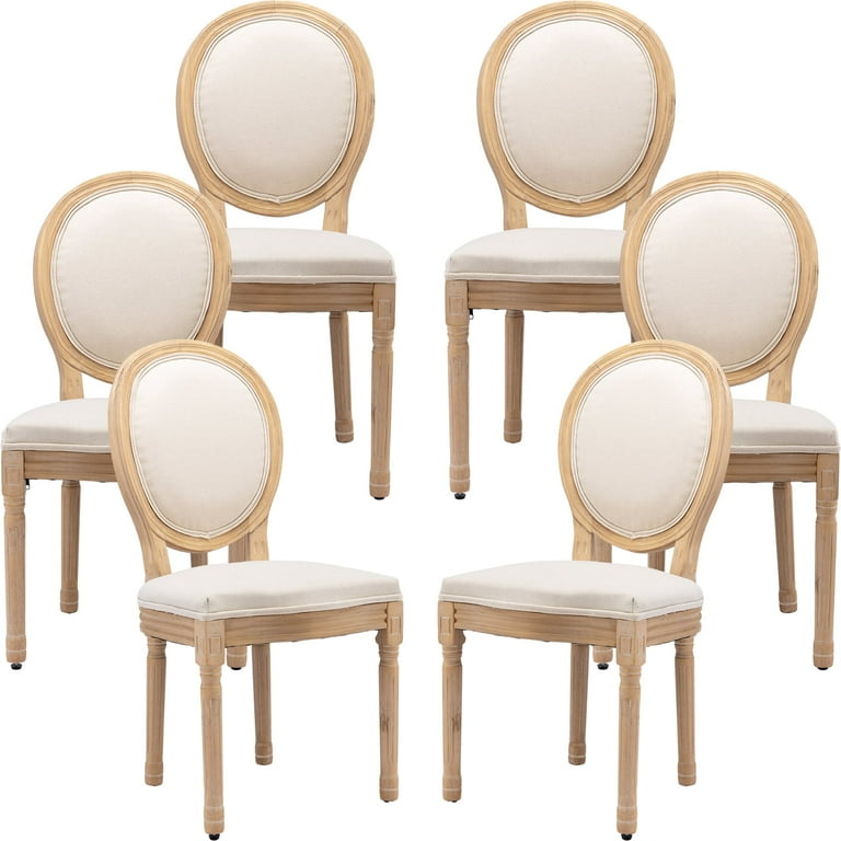 French Country Upholstered Dining Cha...