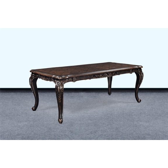 French Country Dining Table with Parquet Top