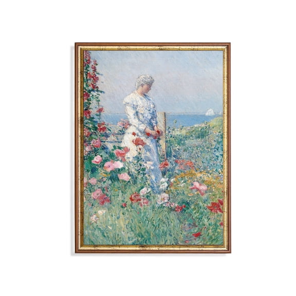 French Country Garden Vintage Fine Art Poster Home Decor, 8x12 UNFRAMED