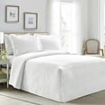 thumbnail image 1 of French Country Geo Ruffle Skirt 3Pc Bedspread Set, 1 of 11