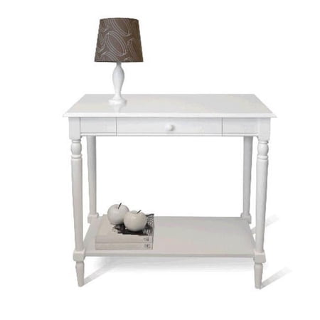 French Country Hall Table with Drawer and Shelf -