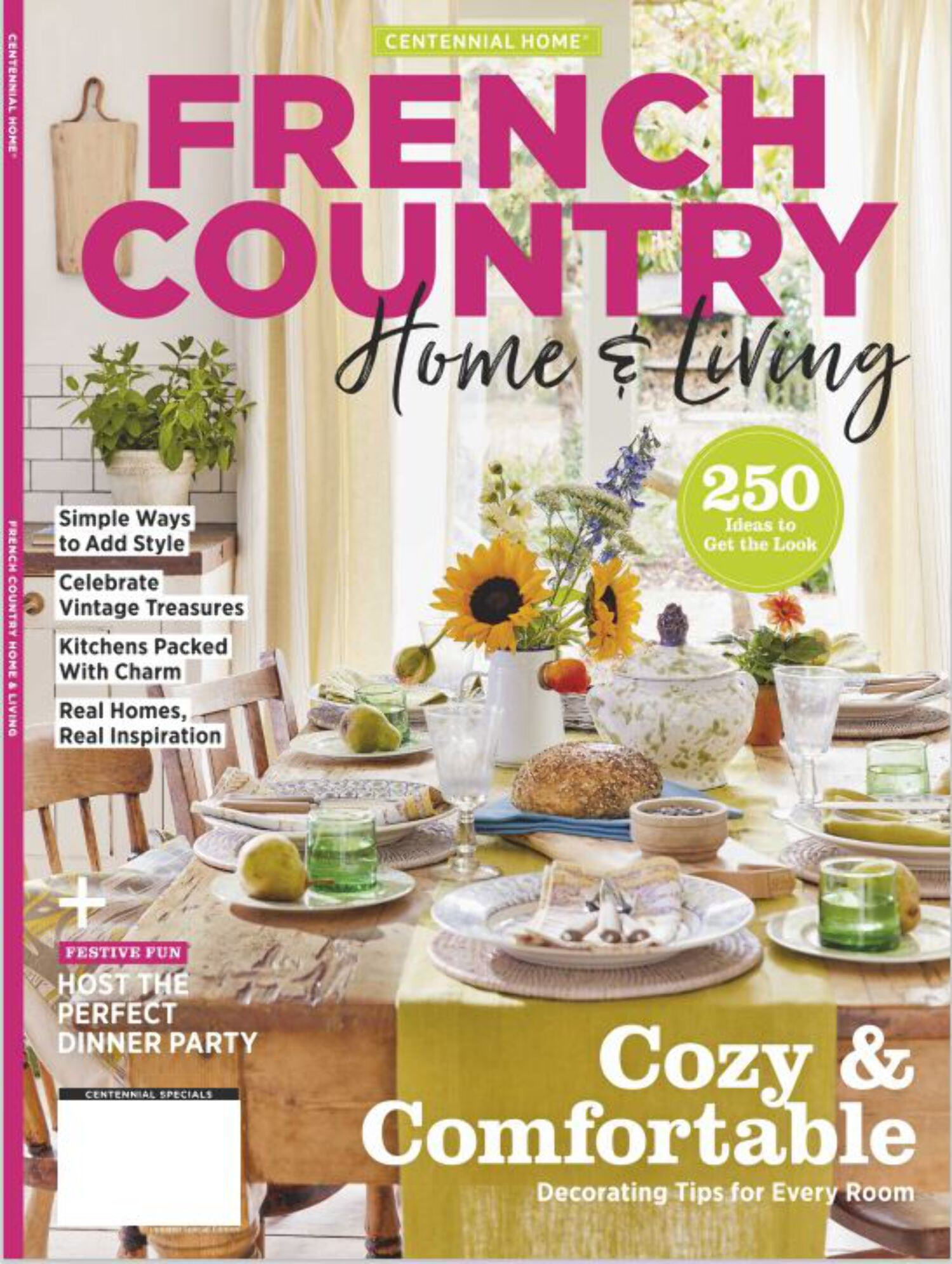 French Country - Home Living: Cozy Comfortable Decorating Tips, 250 Ideas To "Get The Look"