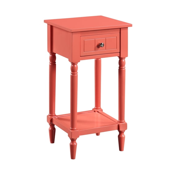 French Country Khloe 1 Drawer Accent Table with Shelf - Elegant and Versatile Home Decor Piece from Ergode's French Country Collection