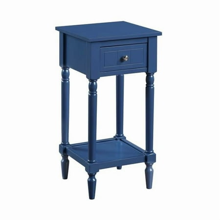 French Country Khloe Accent Table, Cobalt Blue