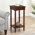 thumbnail image 1 of Convenience Concepts French Country 28" x 14" Kim End Table with Shelf, Espresso Wood Finish, 1 of 6