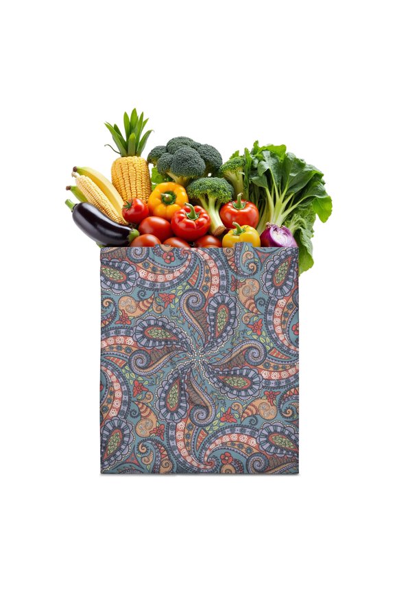 French Country Tote Bag – Retro Paisley Floral Design, Artistic and Eco-Friendly Canvas
