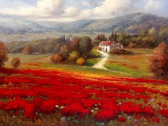 French Countryside Canvas Art - Marino (18 x 24)