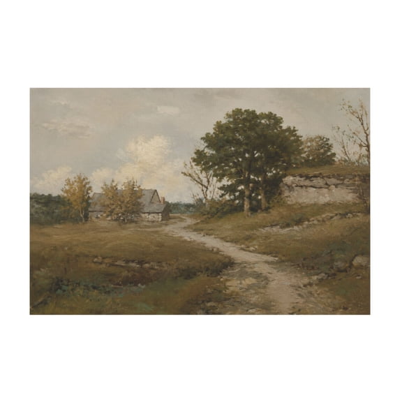 French Countryside Farmhouse Rustic Vintage Canvas Wall Art for Kitchen Living Room Shelf 12*18in