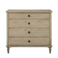 thumbnail image 1 of French Countryside Inspired Small Dresser with Rustic Elegance and Vintage Allure - Birch Veneer Finish, Antique Silver Pulls, Tapered Legs - Assembly Required, 1 of 4