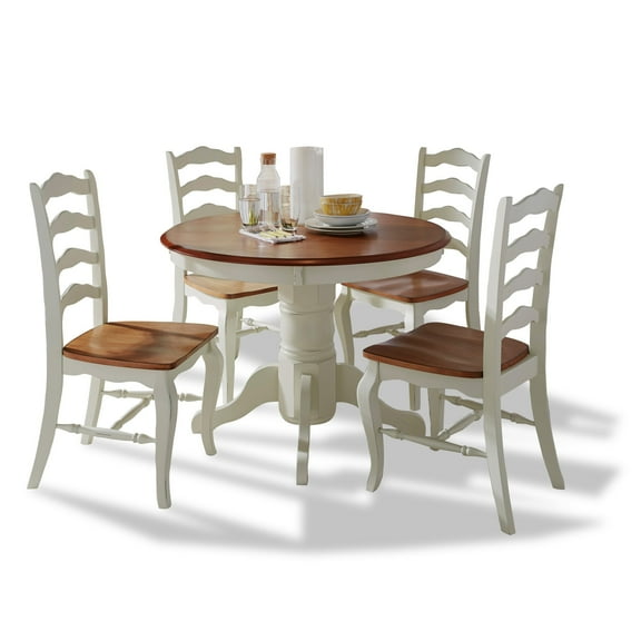 French Countryside Off-White 5 Piece Dining Set