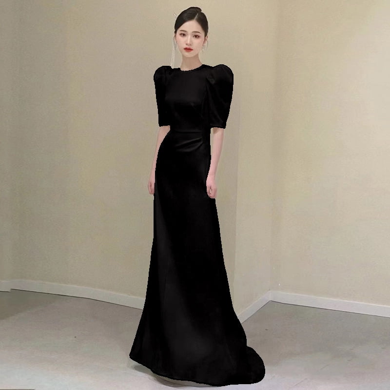 French Court Style Light Wedding Dress Elegant Hepburn Style Simple ...