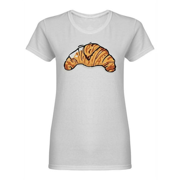 French Croissant Shaped T-Shirt Women -Image by Shutterstock, Female XX-Large