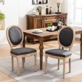 thumbnail image 1 of French Dining Furniture | For Comfortable Dining | Solid Rubberwood and Linen Fabric | Stable for Different Users, 1 of 7