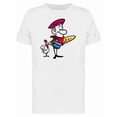thumbnail image 1 of French Doodle With Chicken Tee Men's -Image by Shutterstock, 1 of 1