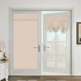 thumbnail image 1 of French Door Curtains Blackout Door Curtains for Door Window Thermal Insulated Privacy Sidelight Curtains for Front Door Room Darkening Curtains Tie Up Shades, 26"W x 68"L, 1 Panel, 1 of 4