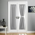 thumbnail image 1 of French Door Curtains – Rod Pocket Thermal Blackout Curtain for Doors with Glass Window, Kitchen and Patio Doors for Privacy, 25 X 72 Inch Length, 1 Curtain Panel, 1 of 4
