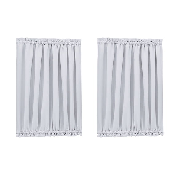 French Door Curtains with Tieback, Blackout Short Curtains for Privacy, Window Decoration