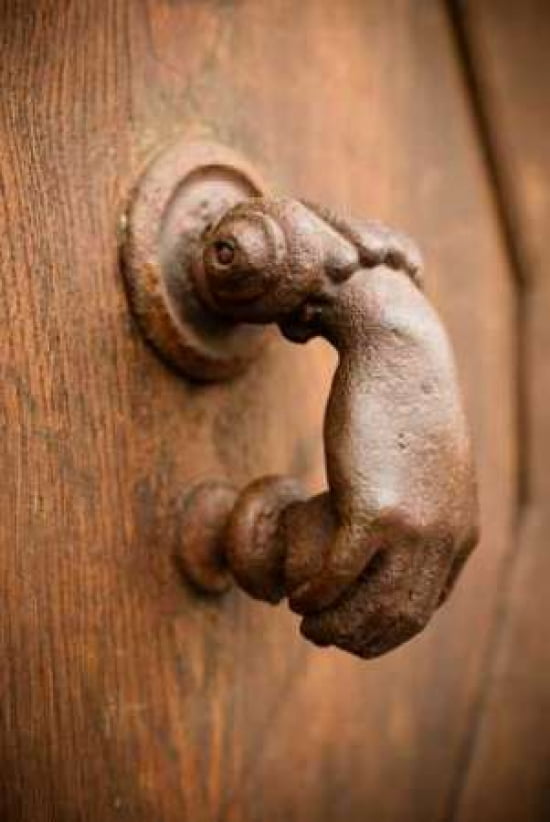 French Door Knocker I Canvas Art - Erin Berzel (12 x 18)
