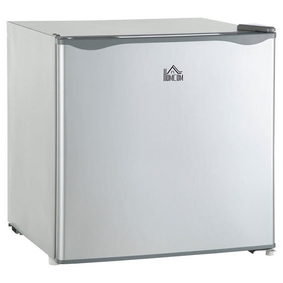 French Door Refrigerators For Kitchen, HOMCOM Mini Freezer Countertop, 1.1 Cu.Ft Compact Upright Freezer with Removable Shelves, Reversible Door for Home, Dorm, Apartment and Office, gray