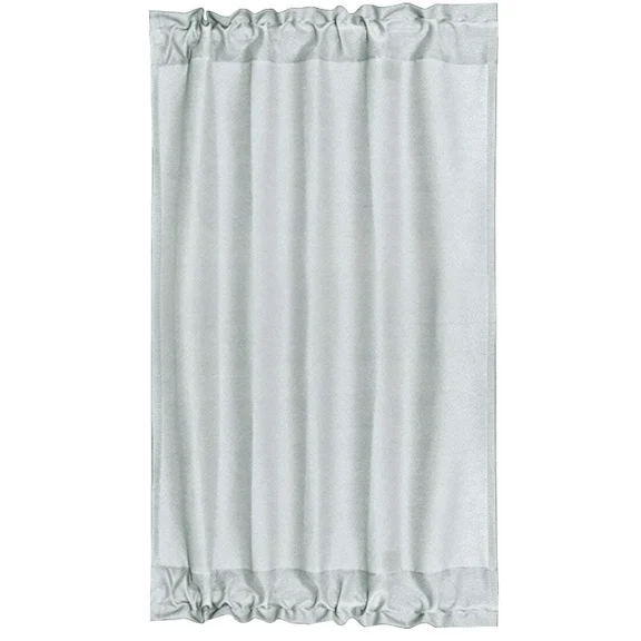 French Door Window Blackout Curtain Panel Gray 25" X 40"