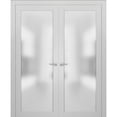 thumbnail image 1 of French Double Frosted Glass Doors 56 x 80, 1 of 6