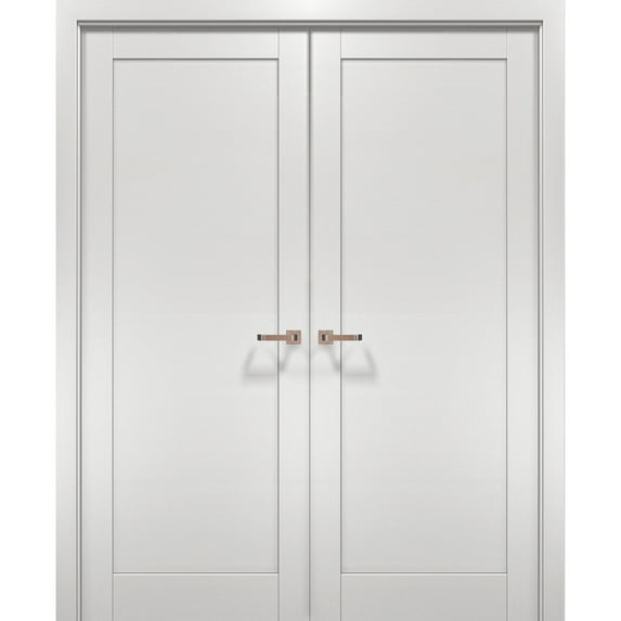French Double Interior Doors 56 x 80 with Hardware