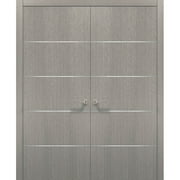 French Double Interior Doors 64 x 80 with Hardware