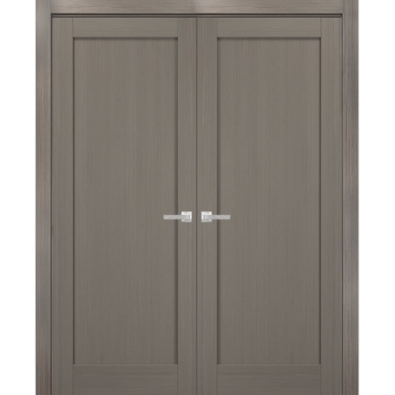 French Double Panel Doors 72 x 80 with Hardware