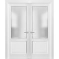 thumbnail image 1 of French Double Panel Lite Doors 48 x 96 with Hardware, 1 of 6