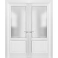 thumbnail image 1 of French Double Panel Lite Doors 56 x 84 with Hardware, 1 of 6