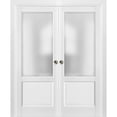 thumbnail image 1 of French Double Pocket Doors 48 x 96 with Frames, 1 of 7