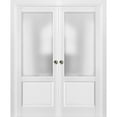 thumbnail image 1 of French Double Pocket Doors 56 x 80 with Frames, 1 of 5